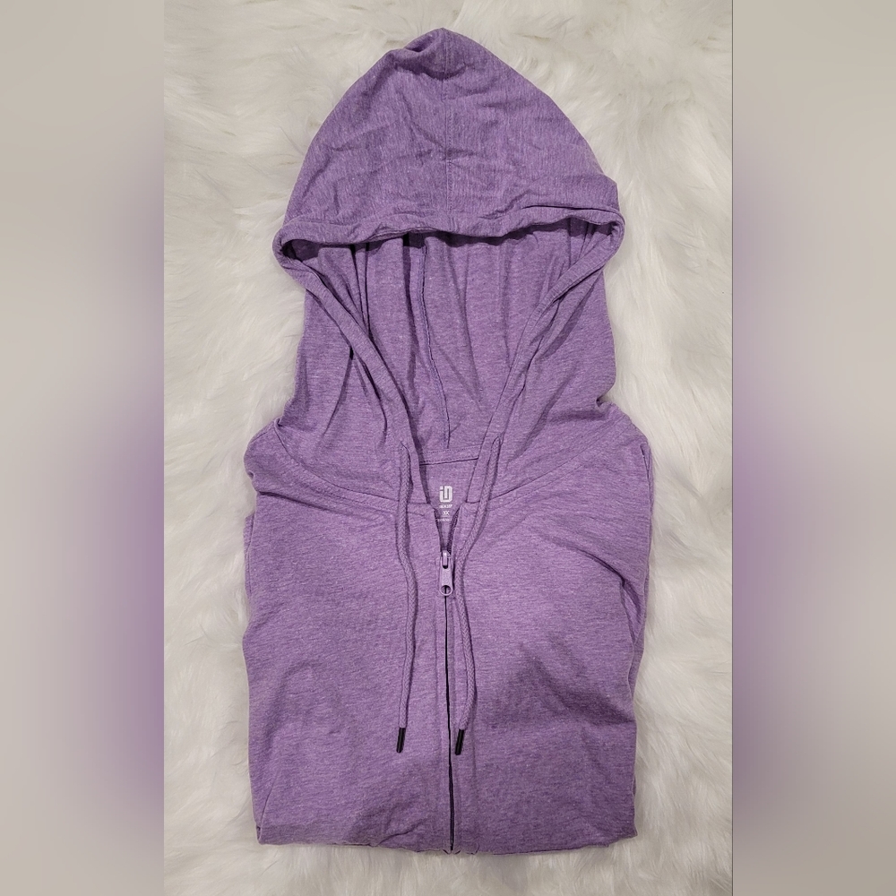 Ideology Lavendar Lightweight Zip Up Hoodie 3X NWT